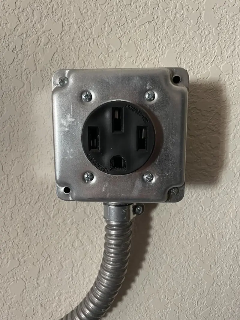 NEMA 14-50 outlet installed for Smart Home Electrical in Madison